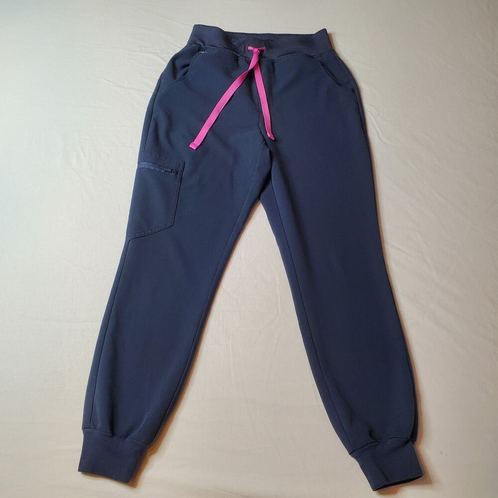 Figs Women's Size XSP Zamora Jogger Scrub Pants High Waist Blue W22SW2012P - Picture 4 of 8
